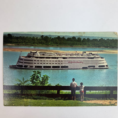 S.S Admiral Streamlined Ship Mississippi St. Louis Missouri Postcard