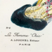 La Femme Chic Alexandre Louchel PARIS No.6 Print Wall Glass Framed Art Vintage