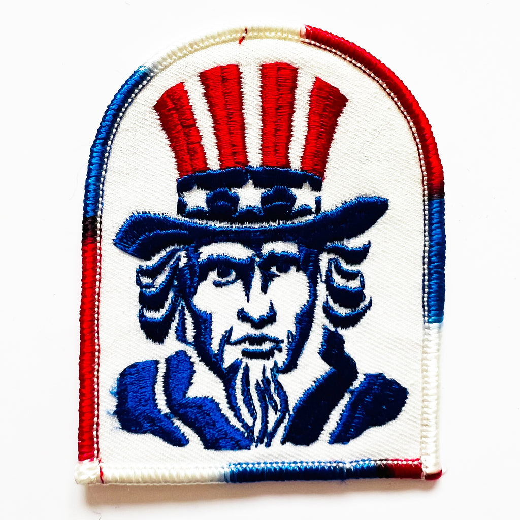 Vintage The United States USA Uncle Sam Embroidered Patch