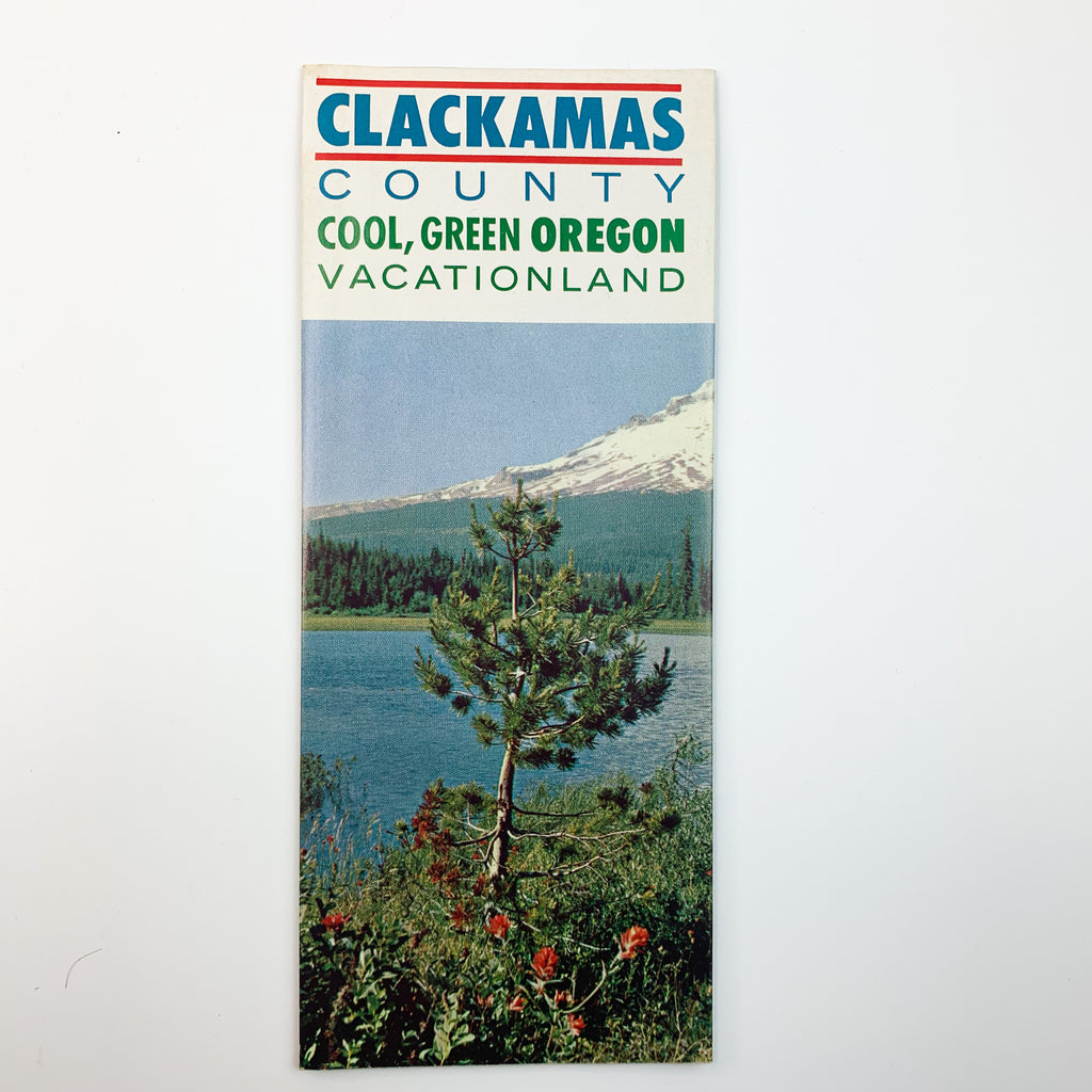 Clackmas County Vacationland Promotional Vintage Information Brochure