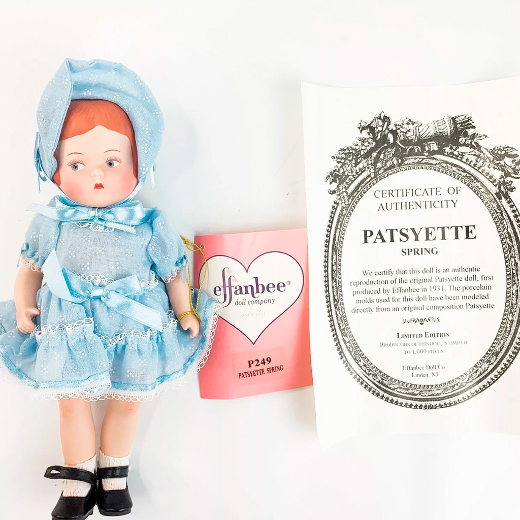 Effanbee 9" PATSYETTE Spring Porcelain Doll Limited Edition Doll