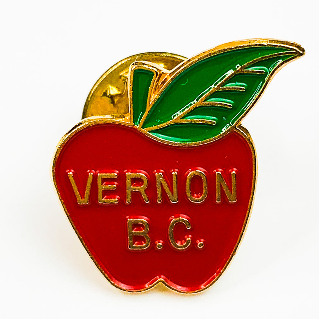 Vernon B.C. Canada Apple Souvenir Calgary Lapel Pin