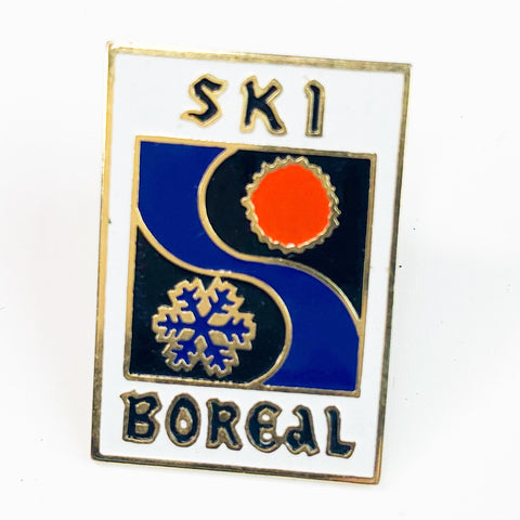 Vintage Boreal Ski Souvenir Lapel Pin