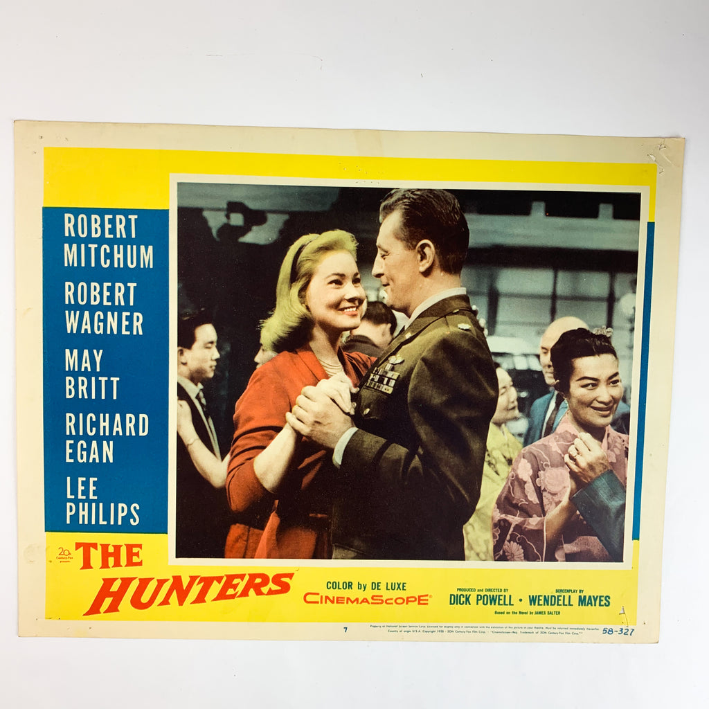 The Hunters 1958 CinemaScope Color by De Luxe Robert Mitchum #7 Lobby Card