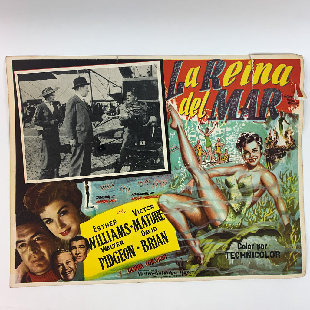 La Reina Del Mar Esther Williams Million Dollar Mermaid Spanish Title Lobby Card