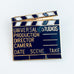 Universal Studio Camera Movie Clapboard Pinnacle Director Pin Back