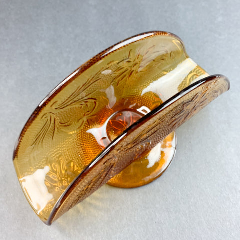 Vintage Indiana Tiara Amber Glass Napkin Holder