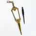 Vintage Dangle Chain Heart Shape Letter Envelope Opener