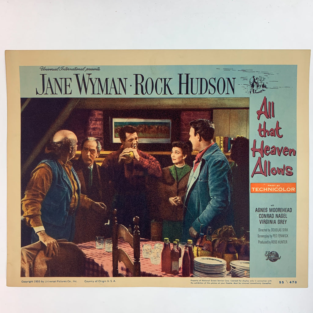 All That Heaven Allows 1955 Jane Wyman Rock Hudson Lobby Card