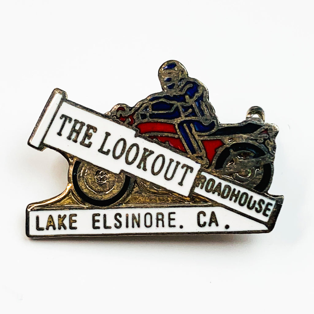 The Lookout Roadhouse Lake Elsinore California Souveiners Lapel Pin