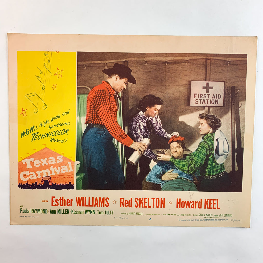 Texas Carnival 1951 MGM Musicals Esther Williams Red Skelton Lobby Card #6