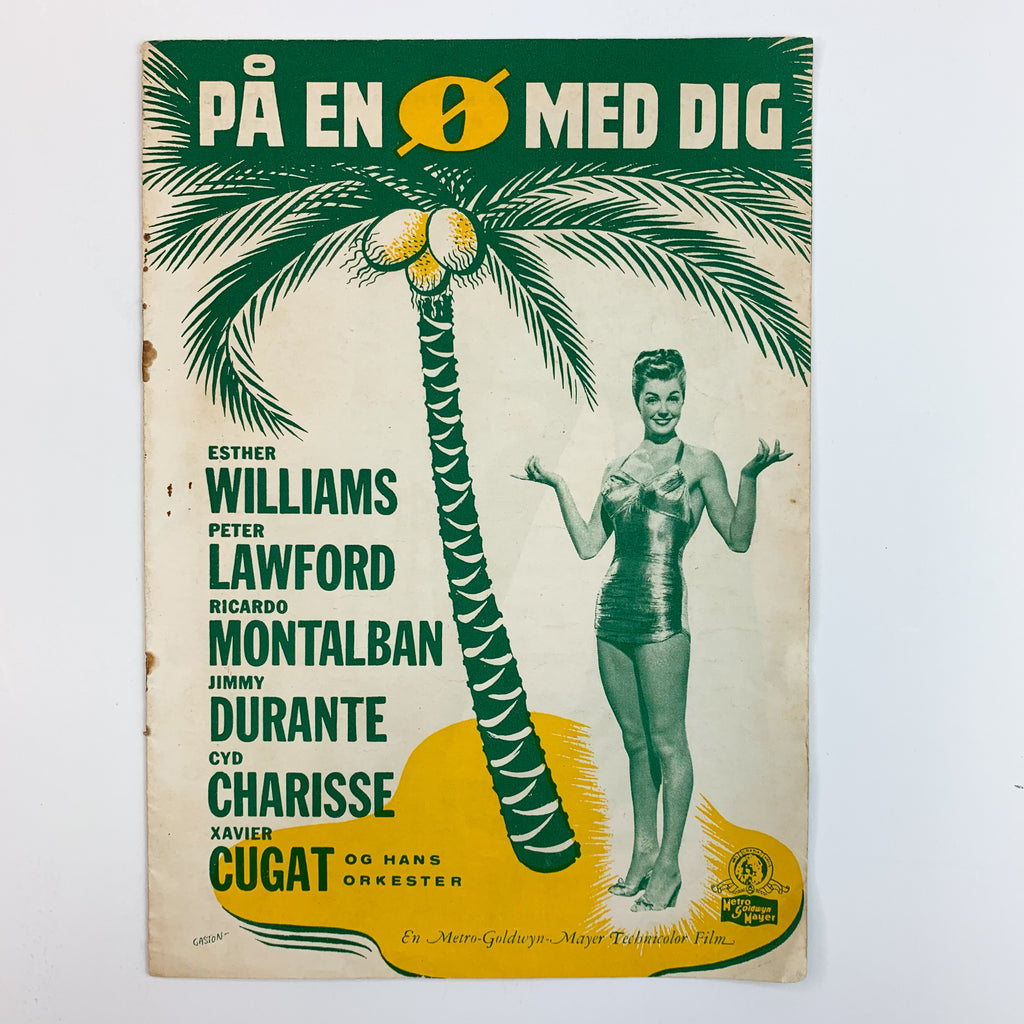 Danish On An Island Esther Williams Souvenir Movie Program