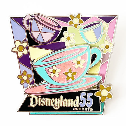 Disneyland 55th Anniversary Cast Exclusive Mad Tea Party Cup Pin