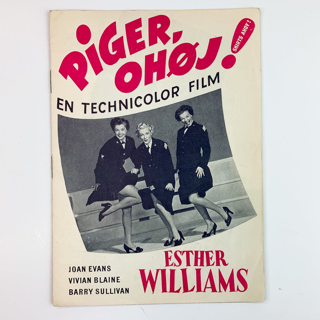 Piger Ohoj  Esther Williams Technicolor Danish Souvenir Movie Program