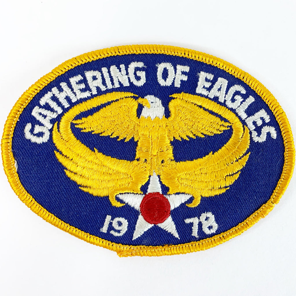 Vintage Gathering of Eagles 1978 Embroidered Sew On Patch