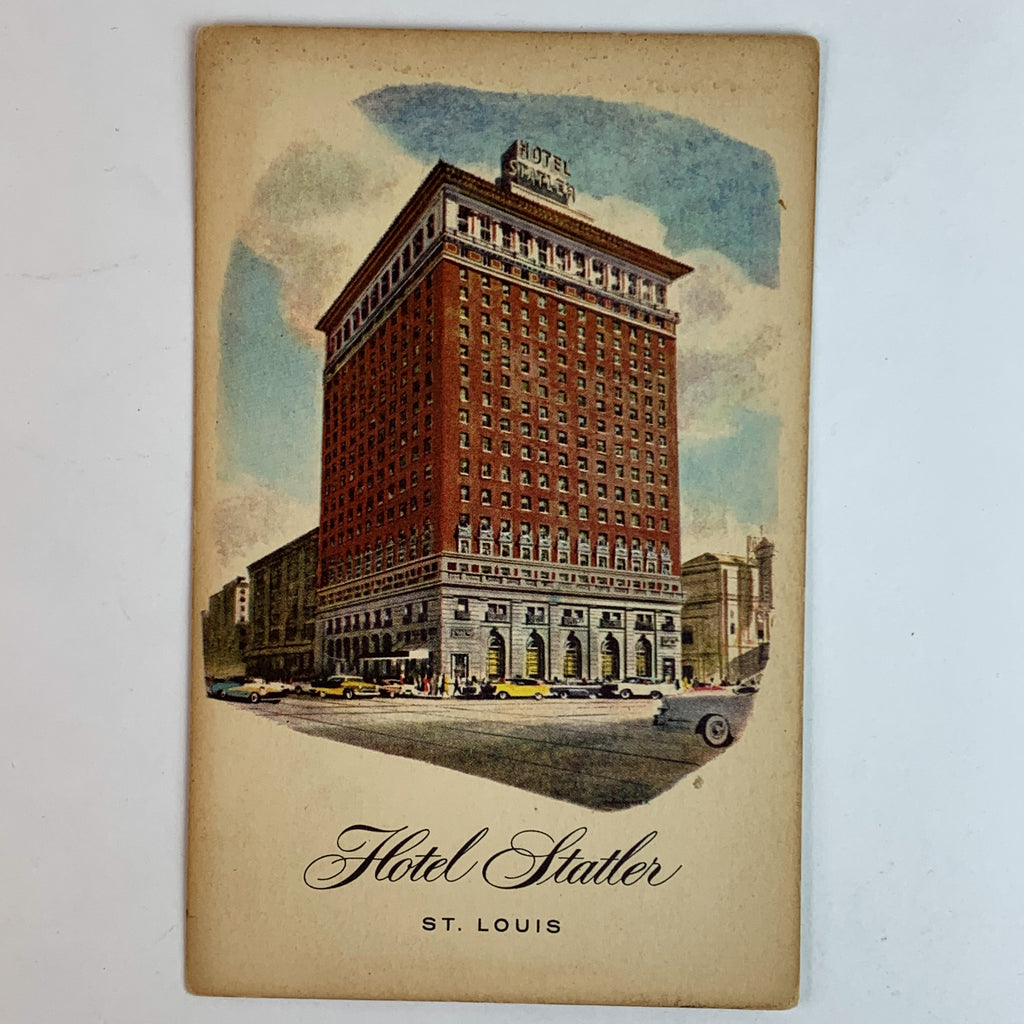 Vintage Hotel Statler St. Louis Missouri A Hilton Hotel Postcard