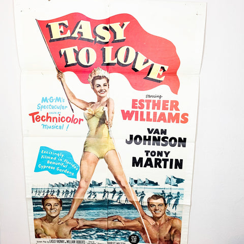 Easy To Love 1950 Esther Willams MGM Technicolor Musical  Litho Movie Poster
