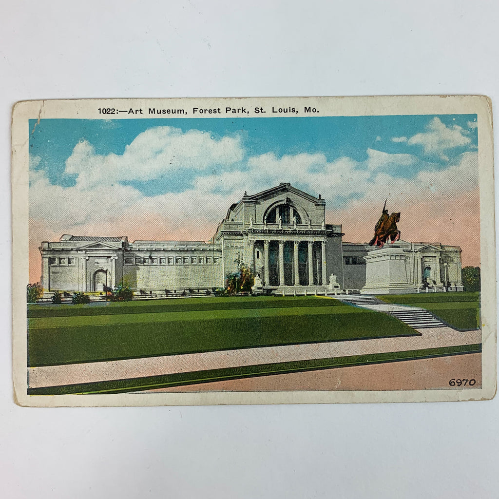 Vintage Art Museum Forest Park MO St Louis MISSOURI Postcard