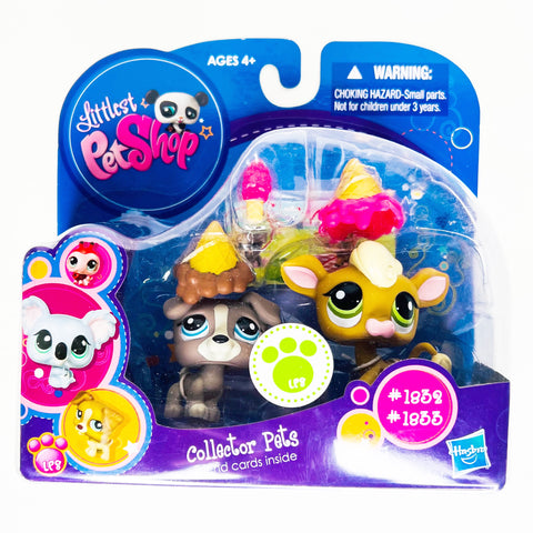 Littlest Pet Shop Pet 1832/1833 Dog Cow Collector Pets