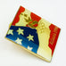Vintage Atlanta 1996 Olympics Pin American Flag With Torch