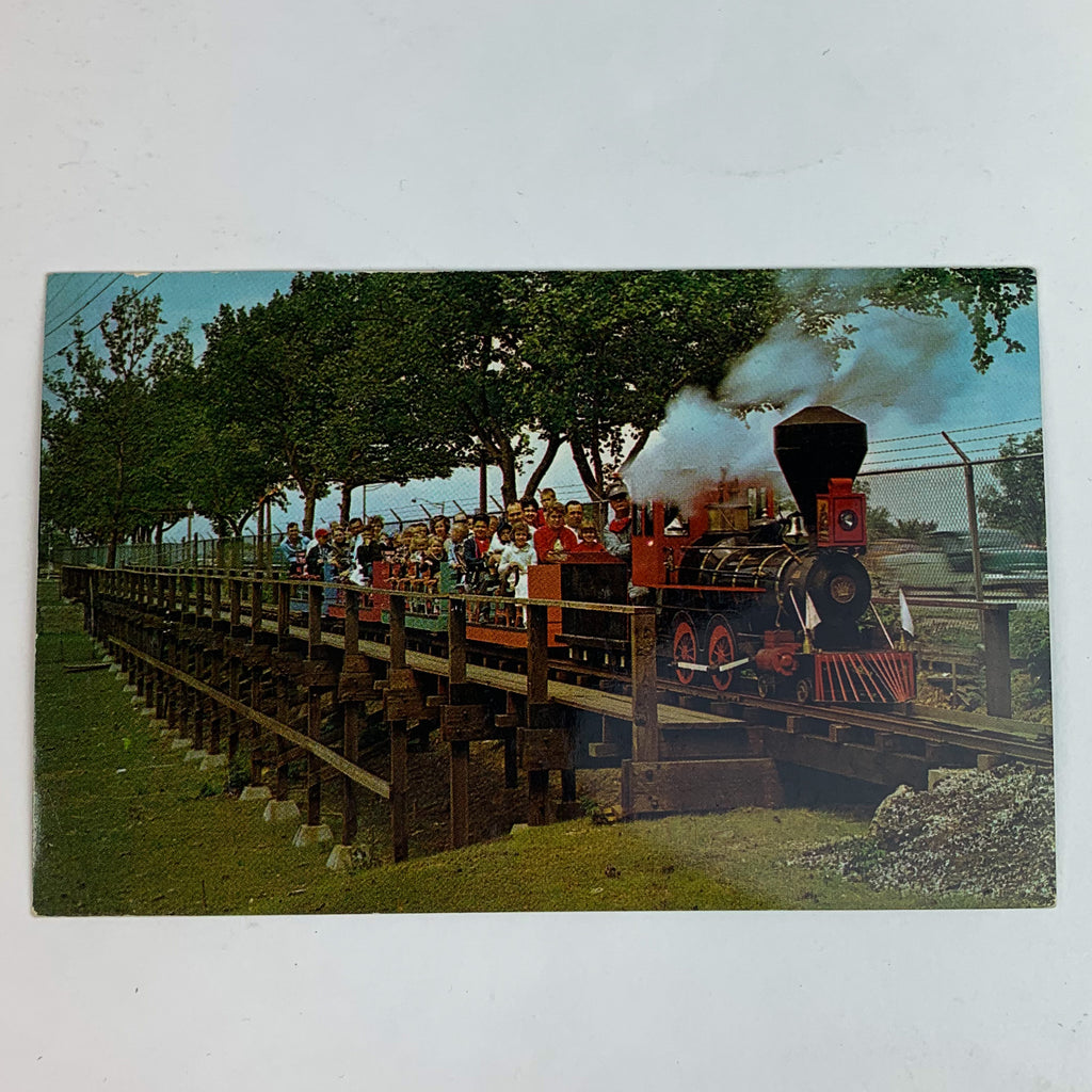 The Little Toot Train Forest Park Highlands Amusement Park St. Louis MO Postcard