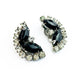 Vintage Rhinestone Costume Clip On Earrings