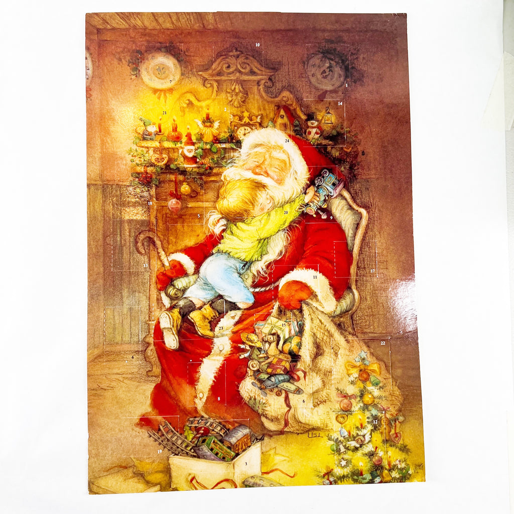 Vintage 1991 Santa Sweden Advent Calendar Hong Kong