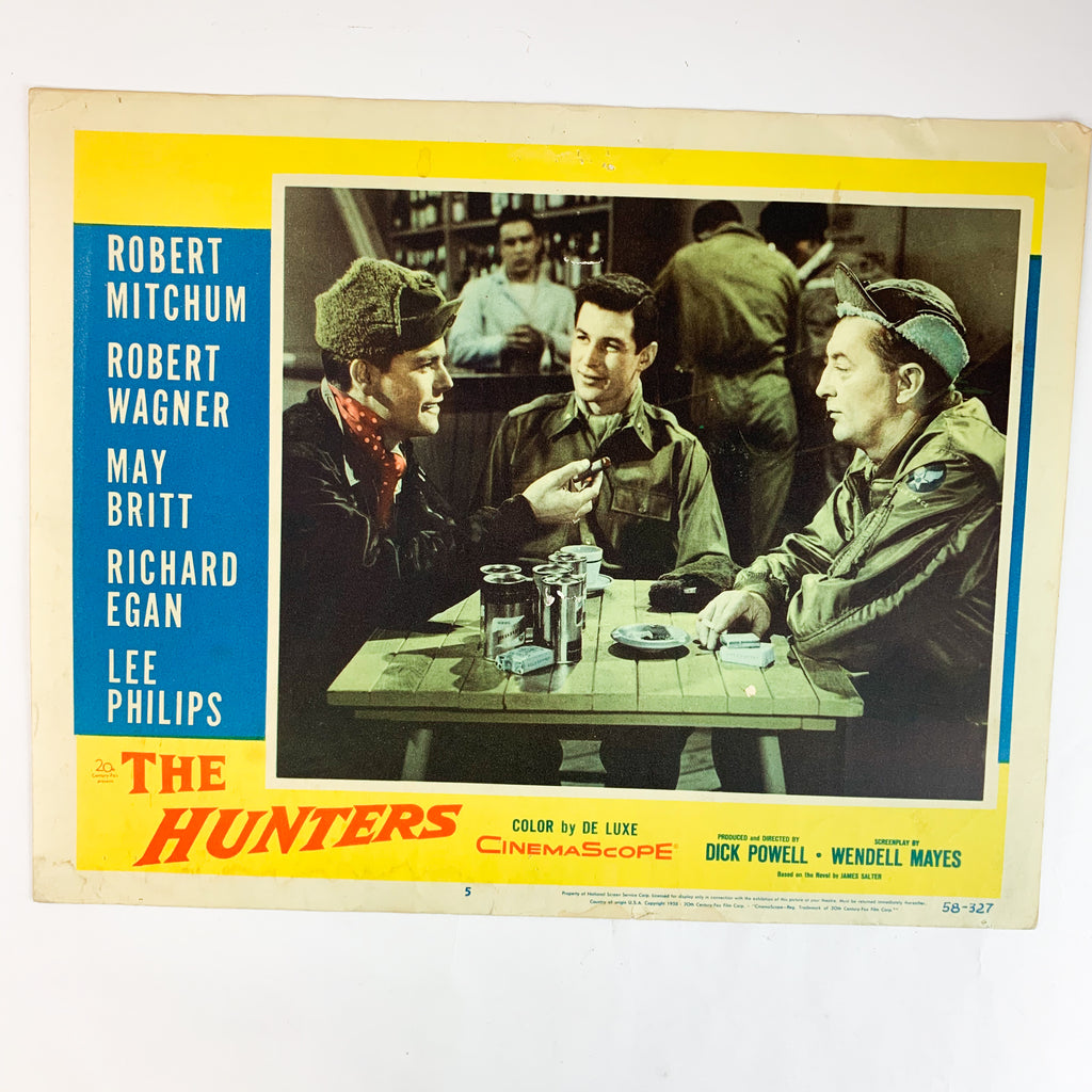 The Hunters 1958 CinemaScope Color by De Luxe Robert Mitchum #5 Lobby Card