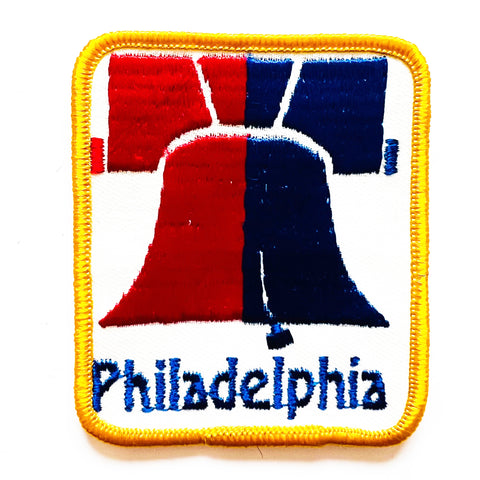 Vintage Liberty Bell P USA Philadelphia Embroidered Patch