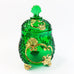 Vintage Riverside Glass Emerald Green Sugar Bowl w/Lid
