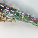 Vintage Santa Icicle Irredecent Ornament
