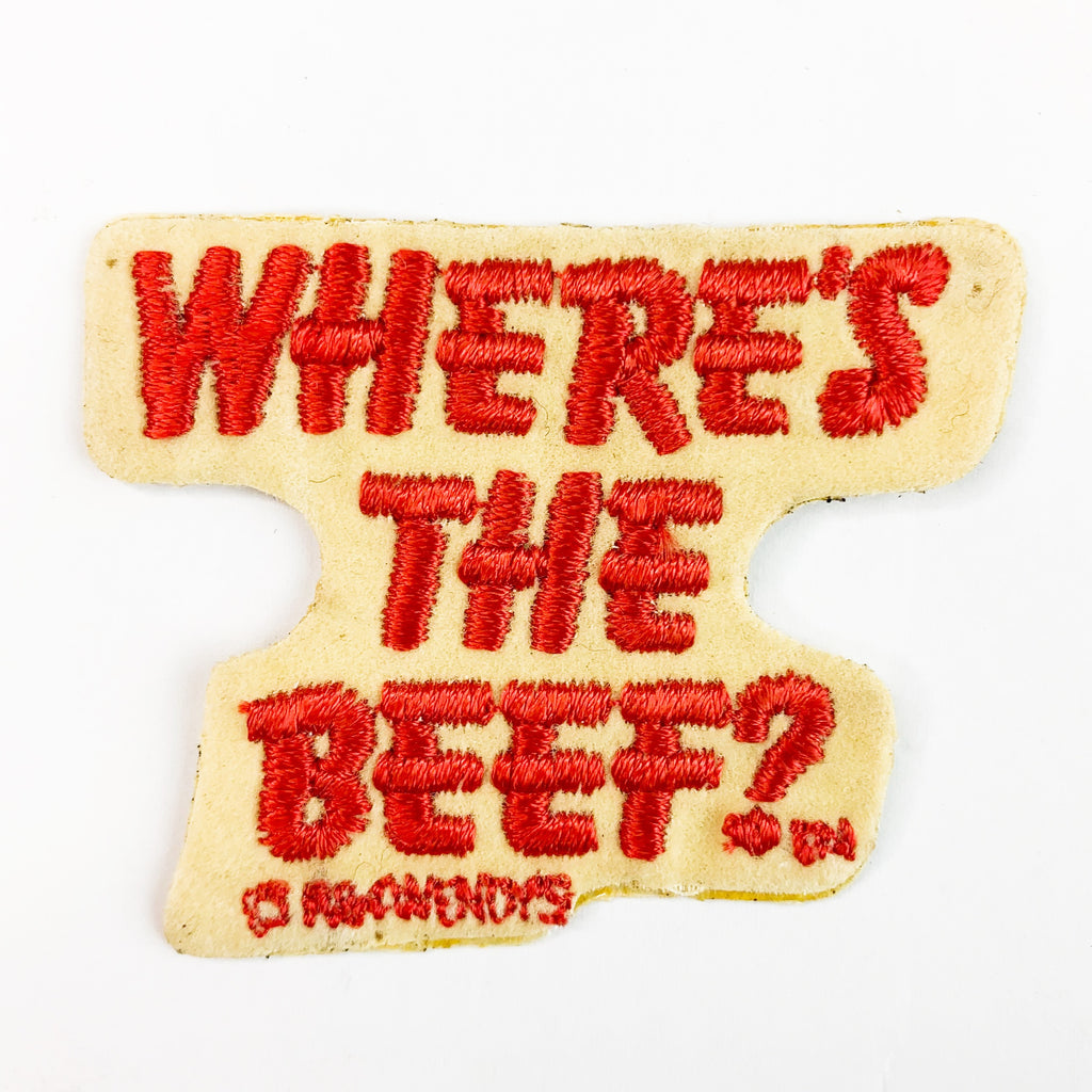 Vintage 1984 Wendy’s Where’s The Beef? Patch