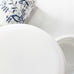 Vintage Glassbake Blue Onion Milk Glass Mugs