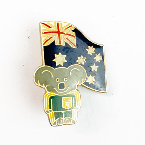 Vintage Willy the Koala Australia Olympics Lapel Pin