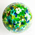 Vintage Fiberglass Mid Century Modern Floral Bowl