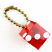 Vintage The Fun Ships Gaming Supply Advertising Dice Die Keychain