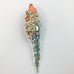Vintage Santa Icicle Irredecent Ornament