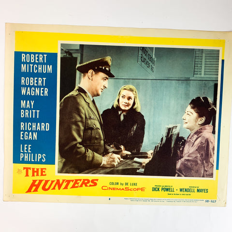 The Hunters 1958 CinemaScope Color by De Luxe Robert Mitchum #8 Lobby Card