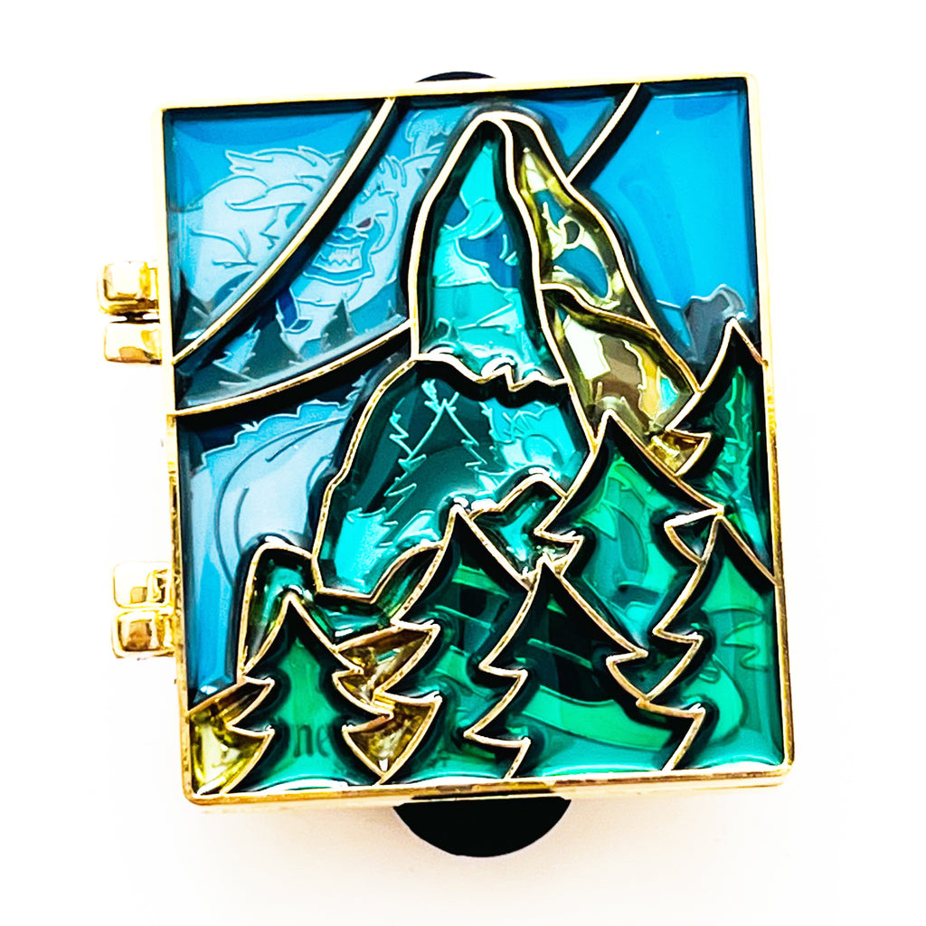 Disney Stained Glass Cast Exclusive Attractions Collection Matterhorn Limited Edition 750 Pin