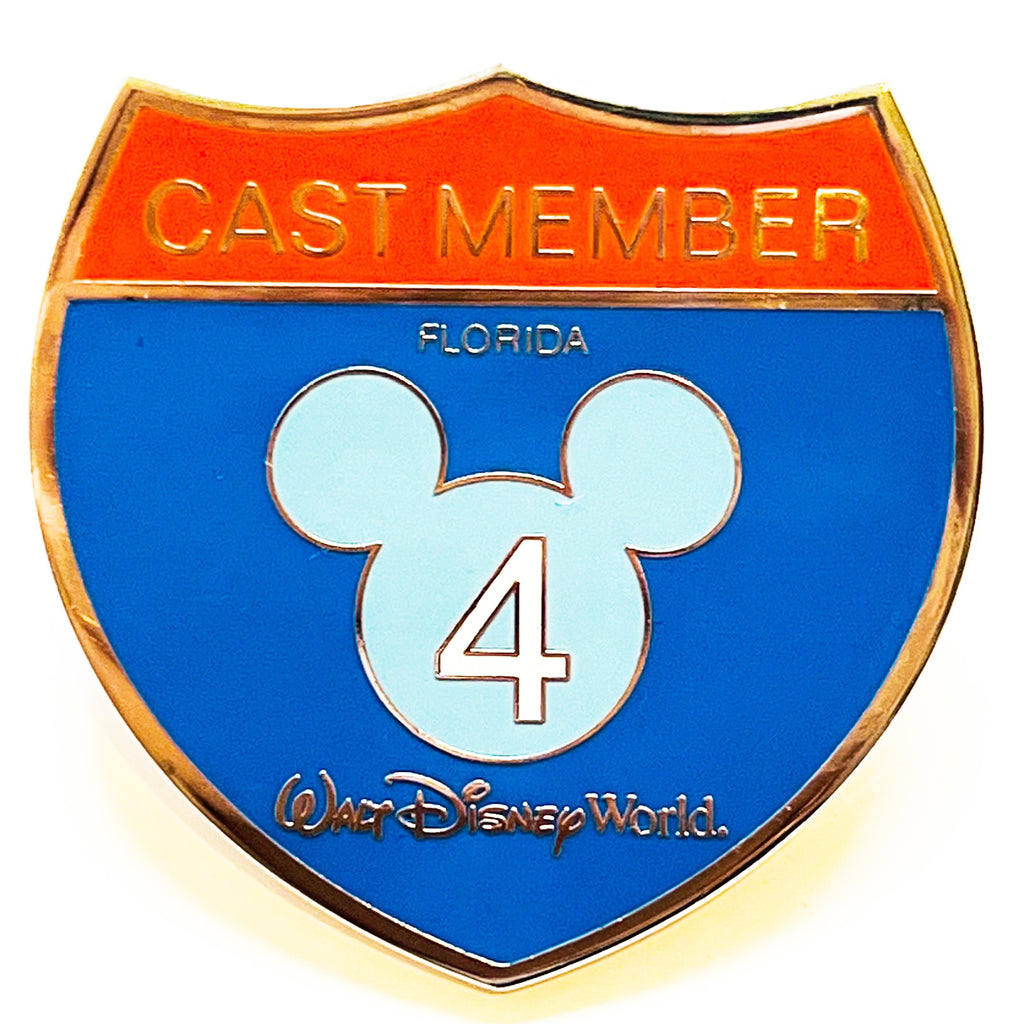 Walt Disney World WDW Disney Florida Interstate 4 Cast Member Sign Pin