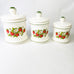 Vintage Sears Strawberry Canisters