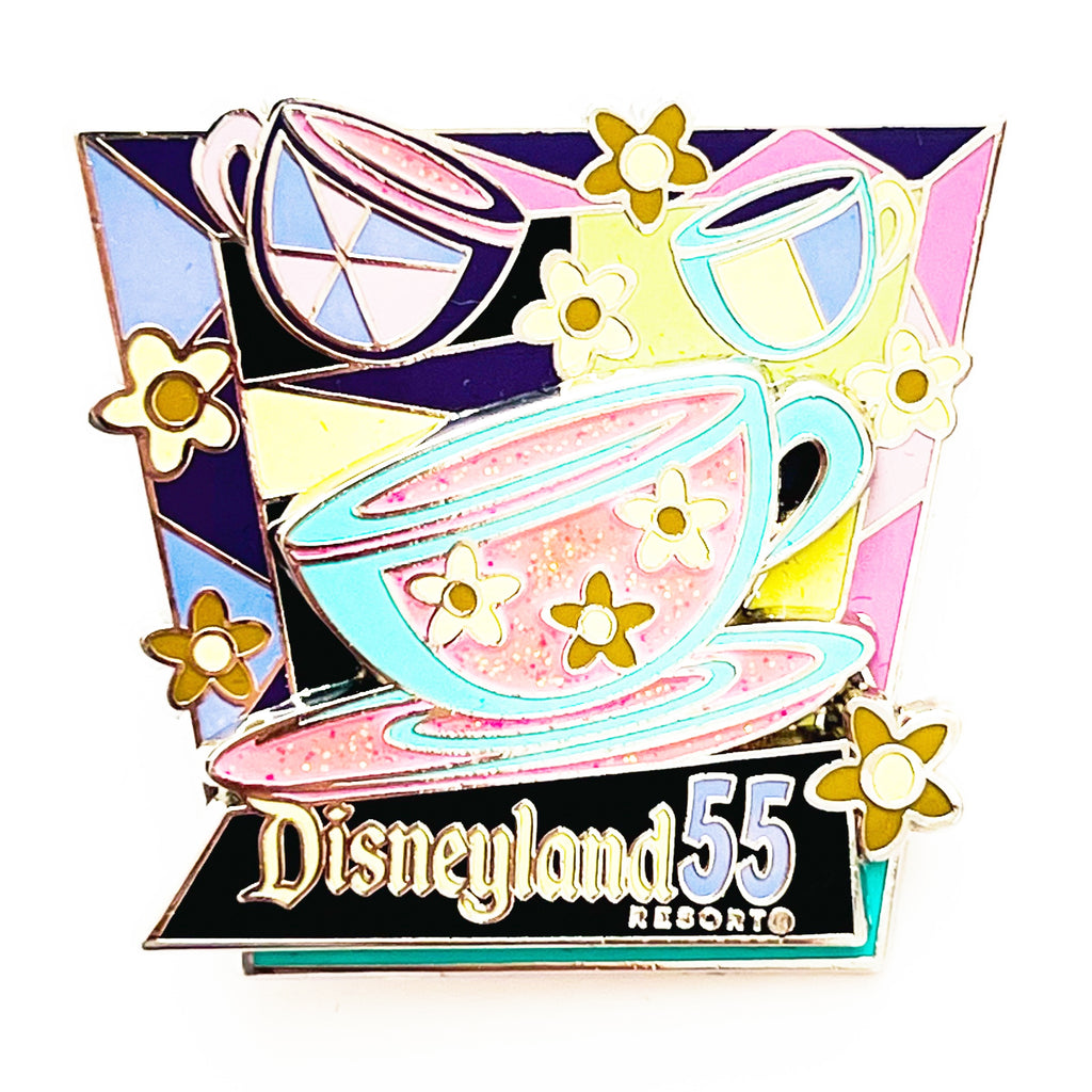 Disneyland 55th Anniversary Cast Exclusive Mad Tea Party Cup Pin