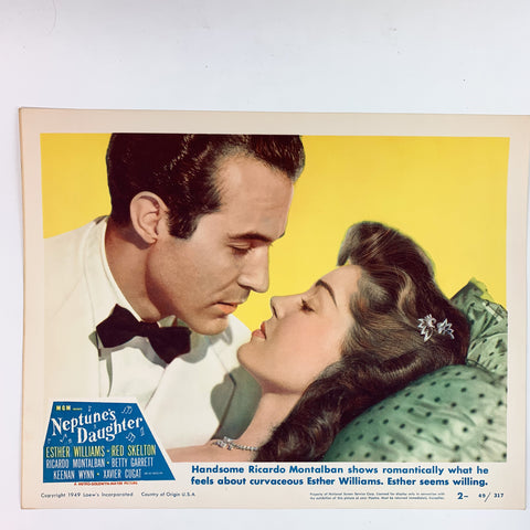 Neptune's Daughter 1949 MGM Esther Williams Red Skelton #2 Lobby Card