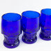 Vintage Georgian Cobalt Blue Viking Flat Tumblers