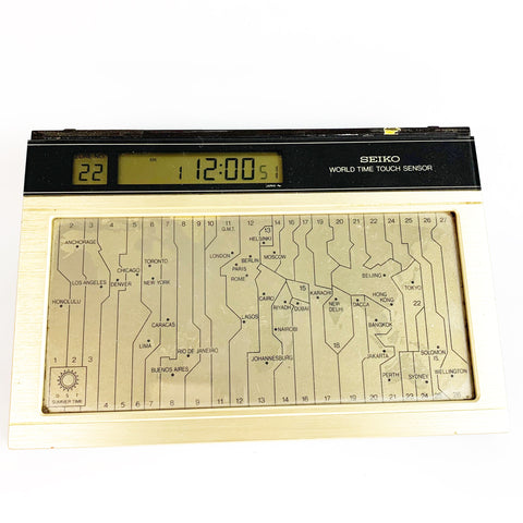 Vintage SEIKO World Time Touch Sensor Clock