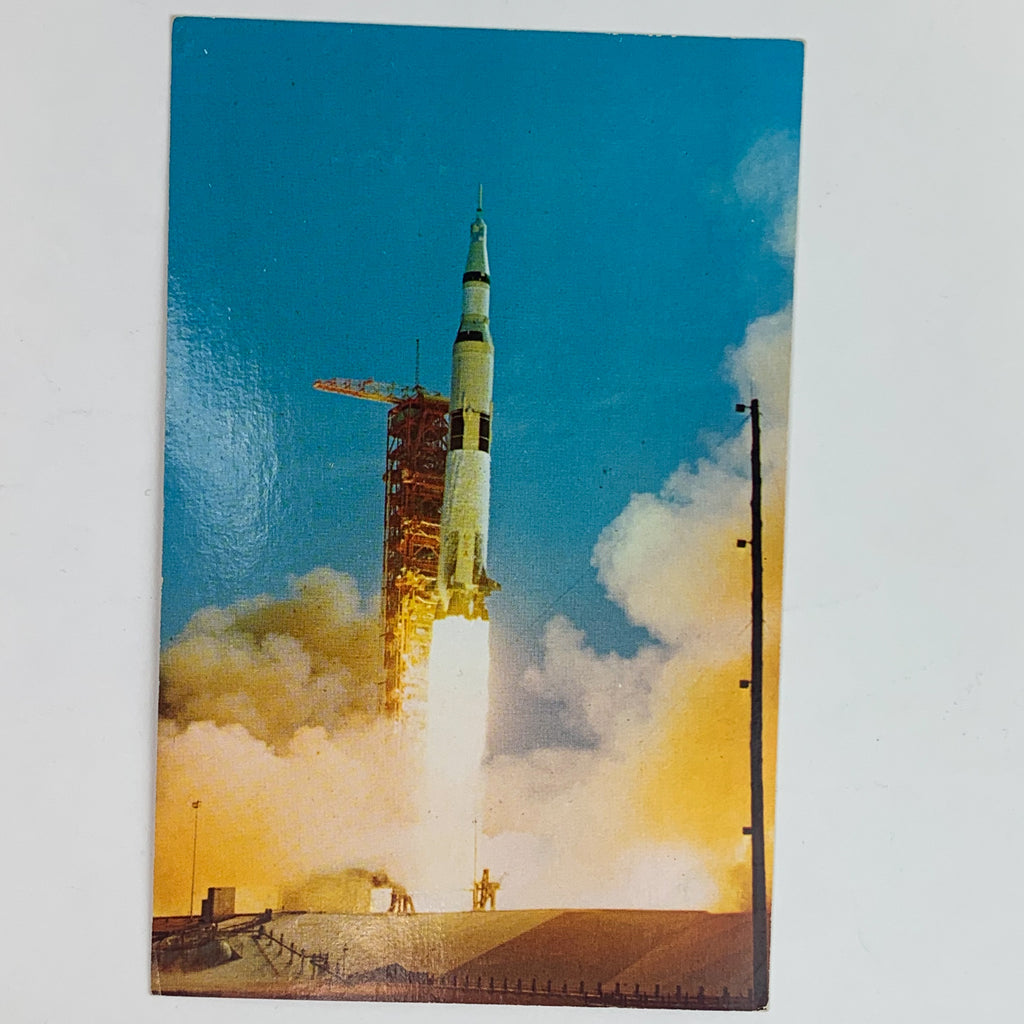 Apollo 11 Launch John F Kennedy NASA Space Center Florida Color Postcard