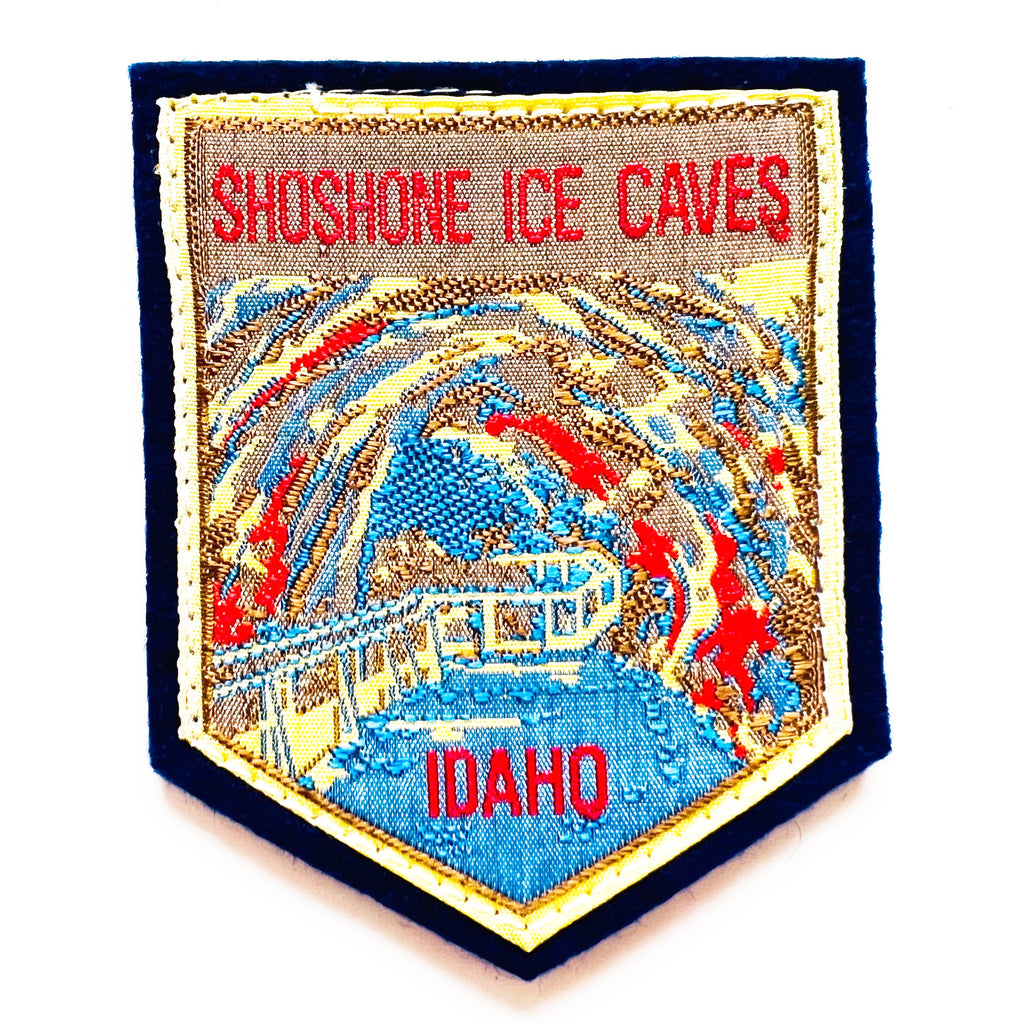 Vintage Shoshone Ice Caves Idaho Embroidered Souvenir Patch