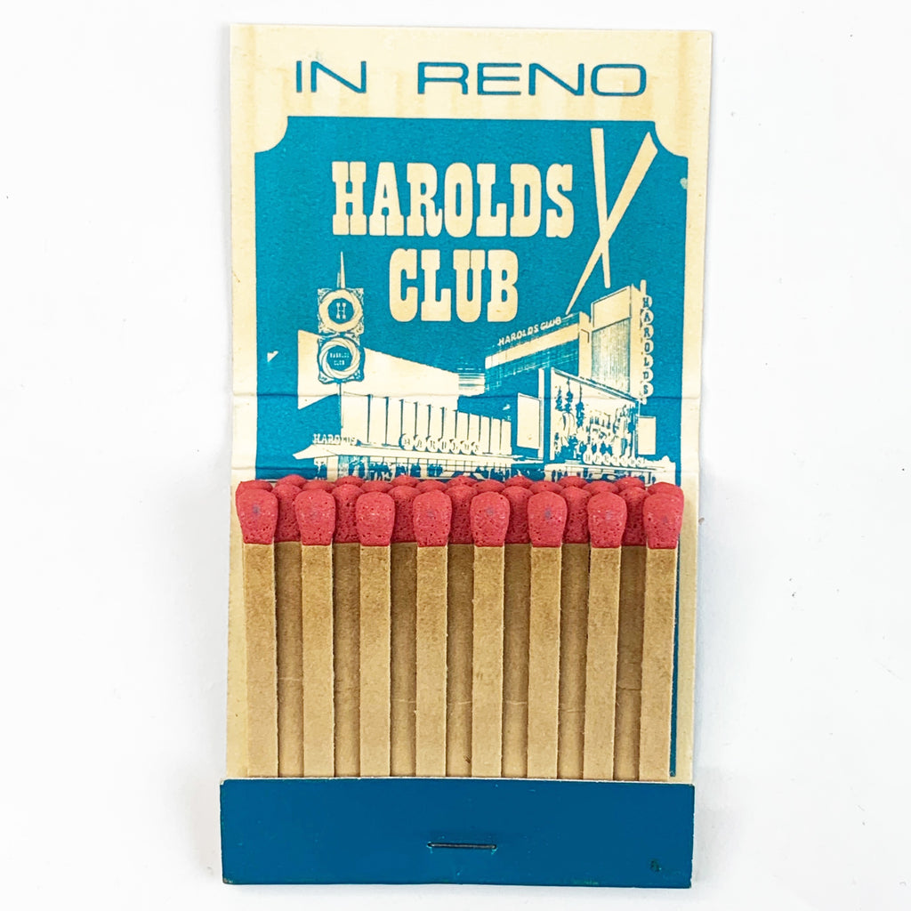 Vintage Harold's Club Casino Reno Nevada Matchbook