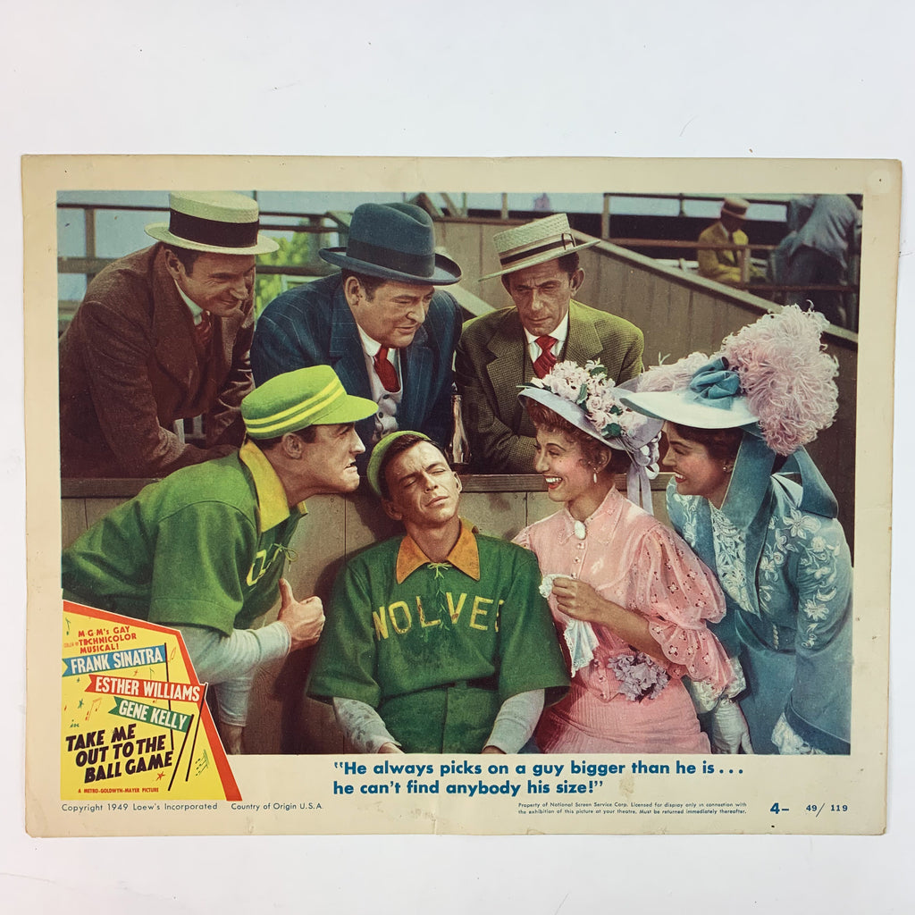 Take Me Out To The Ball Game 1949 Frank Sinatra Esther Williams Lobby Card