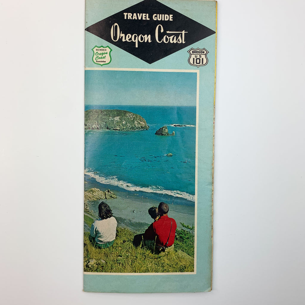 Vintage 1960s Oregon Coast Travel Guide US 101 Road Map Booklet